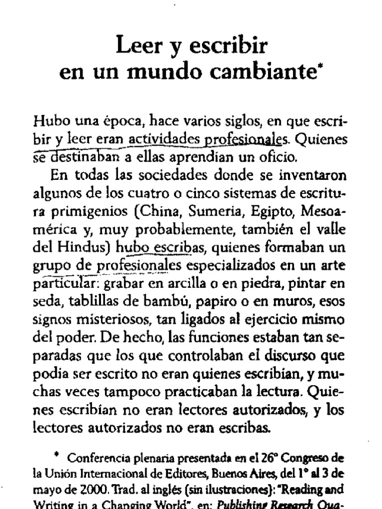 leer y escribir en un mundo cambiante emilia ferreiro